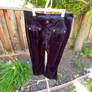 tracy porter velvet flare pants